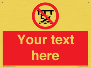 Custom Do not use watercraft in the vicinity of piers